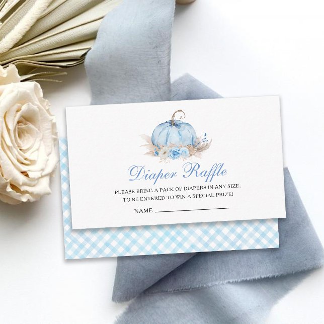 Carte d'insertion de Baby shower citrouille (Créateur téléchargé)