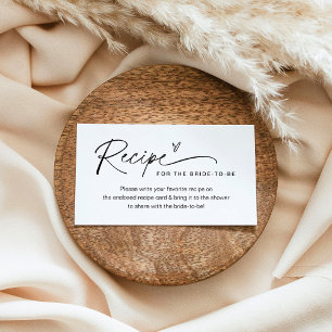 Carte d'insertion de chaque recette