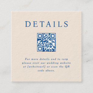 Carte d'insertion de code QR Parker