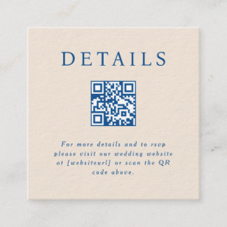 Carte d'insertion de code QR Parker