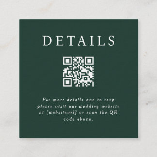 Carte d'insertion de code QR Parker