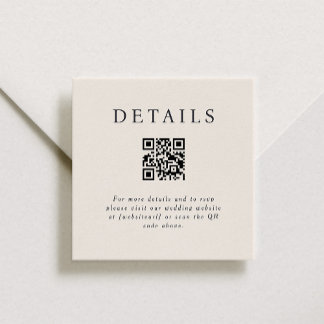 Carte d'insertion de code QR Parker