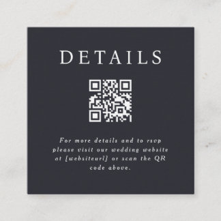 Carte d'insertion de code QR Parker