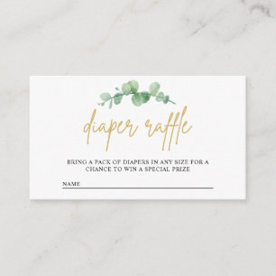 Carte d'insertion de couches d'aquarelle Eucalyptu