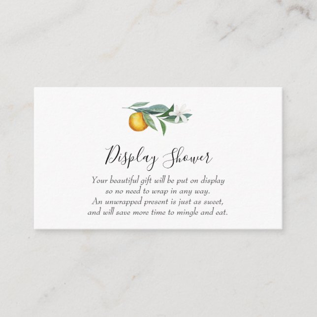 Carte d'insertion de douche d'affichage Little Cut (Devant)