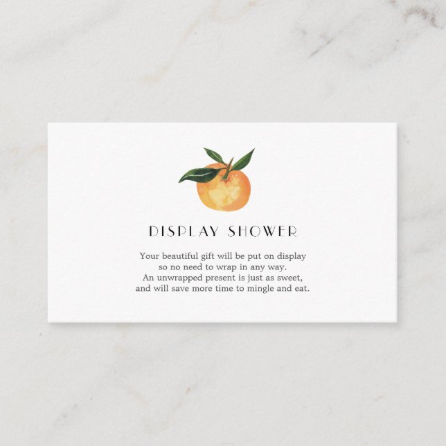 Carte d'insertion de douche d'affichage Little Cut (Devant)