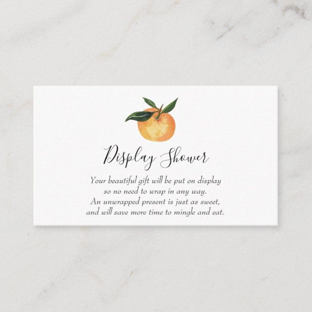 Carte d'insertion de douche d'affichage Little Cut (Devant)