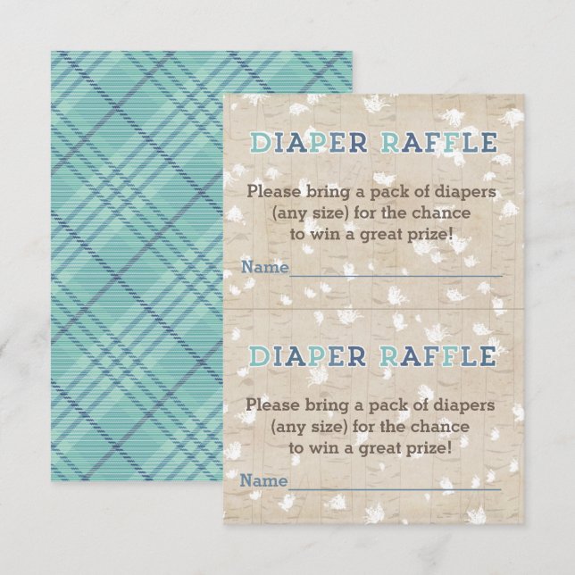 Carte d'insertion de la couche de couches bleu rus (Devant / Derrière)