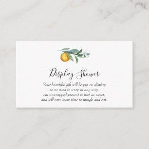 Carte d'insertion de la douche d'affichage à petit