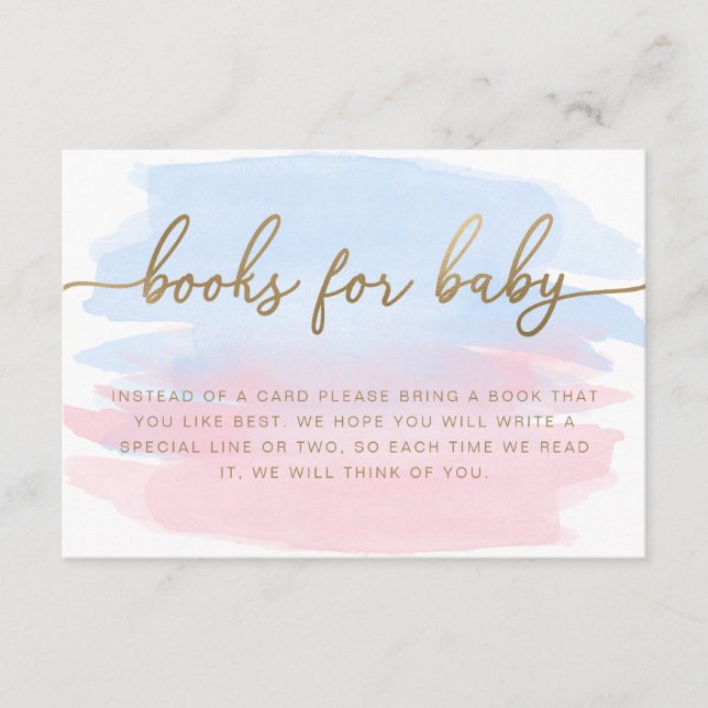 Carte d'insertion de livres couleur rose (Devant)