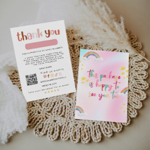 Carte d'insertion de package d'affaires Rainbow