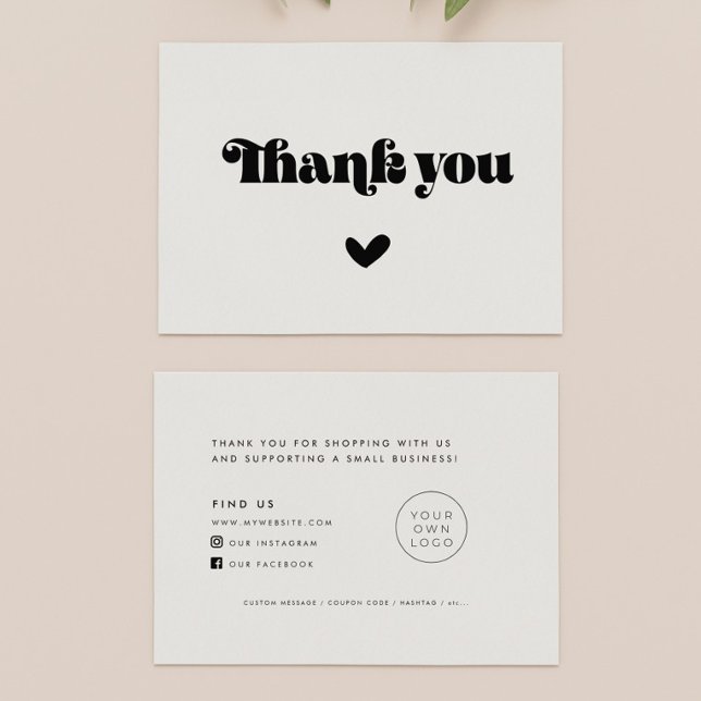 Carte d'insertion de package de Merci de script ré (Créateur téléchargé)