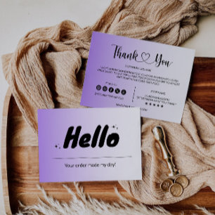 Carte d'insertion de package d'entreprise moderne