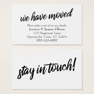 Carte d'insertion de typographie minimale "Nous av