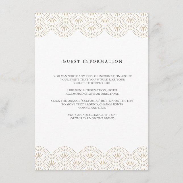 Carte d'insertion Deco Seigaiha Mariage (Devant)