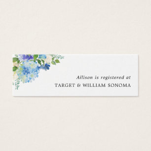 Carte d'insertion d'enregistrement de mariage Flor