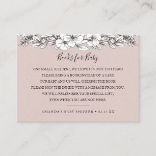 Carte d'insertion d'invitation de baby shower de