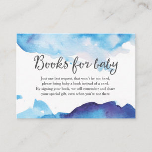 Carte d'insertion d'invitation de baby shower de
