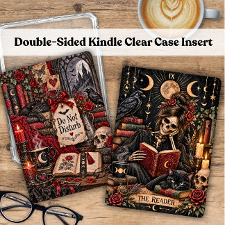 Carte d'insertion double face pour Kindle gothique