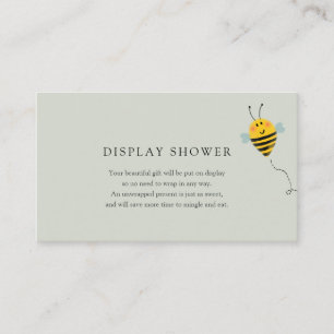 Carte d'insertion du Baby shower d'affichage des a