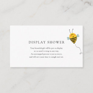 Carte d'insertion du Baby shower d'affichage des a