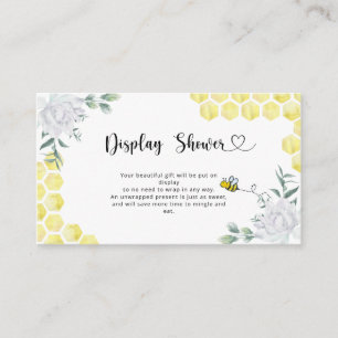 Carte d'insertion du Baby shower d'affichage des a