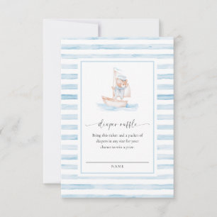 Carte d'insertion du billet de l'ours de mer Bleu