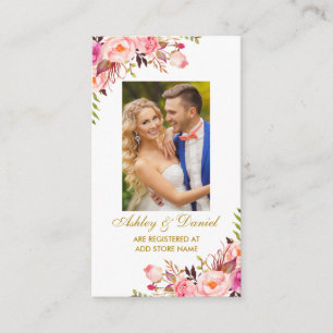 Carte d'insertion du registre de photos florales r