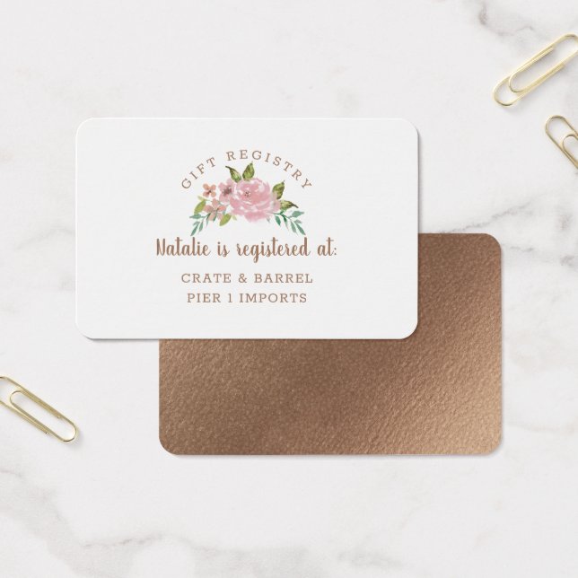 Carte d'insertion du registre des cadeaux Vintage  (Bureau)