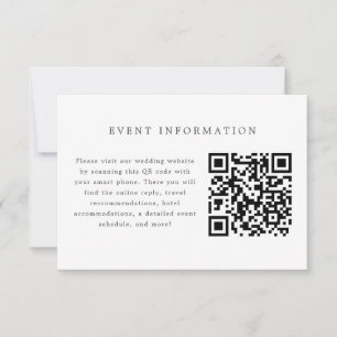 Carte d'insertion Faire-part de mariage verte et b