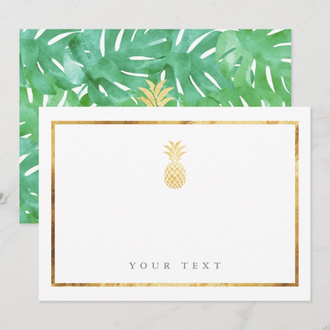 Carte d'insertion Gold Pineappy (Devant / Derrière)