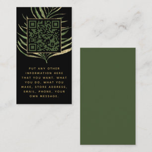 Carte d'insertion Leaf et QR Code pour les command