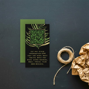 Carte d'insertion Leaf et QR Code pour les command