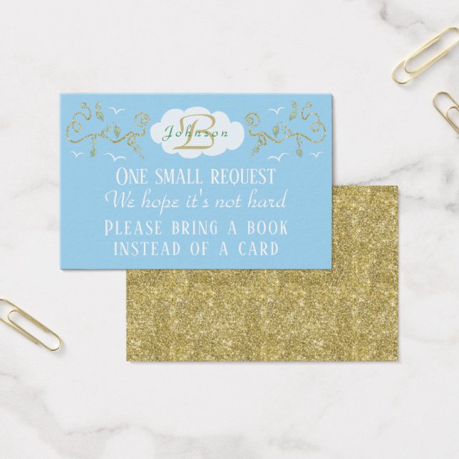 Carte d'insertion/personnalisation "Château/Or" (Bureau)