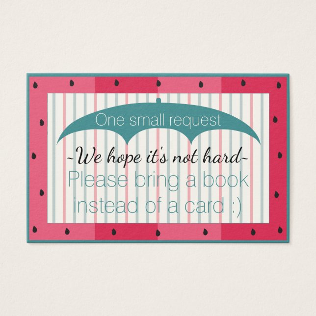 Carte d'insertion/personnalisation "Watermelon" po (Devant)