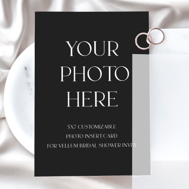 Carte d'insertion photo pour Invitation Fête des m (Créateur téléchargé)