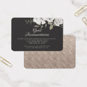 Carte d'insertion pour hébergement des invités Vin