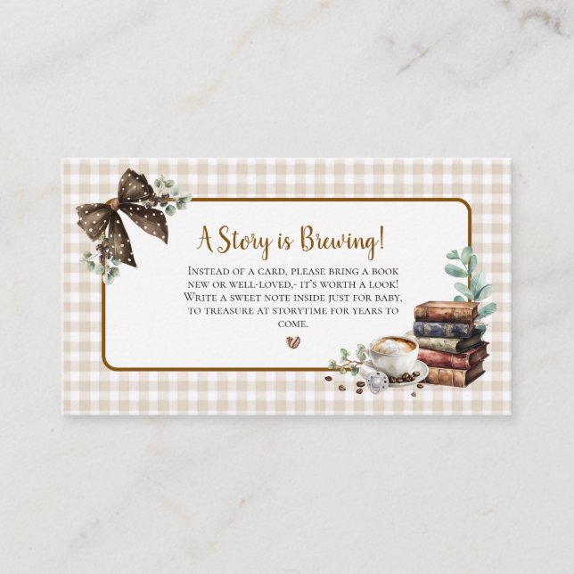 Carte d'insertion pour invitation à une fête préna (Devant)