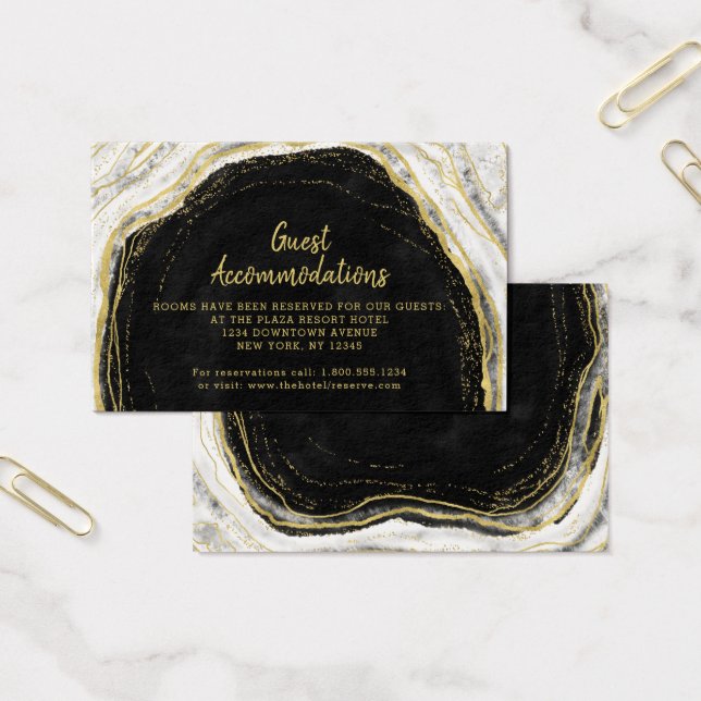 Carte d'insertion pour les hébergements des invité (Bureau)