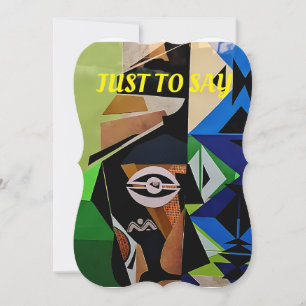 Carte d'inspiration africaine, carte traditionnell