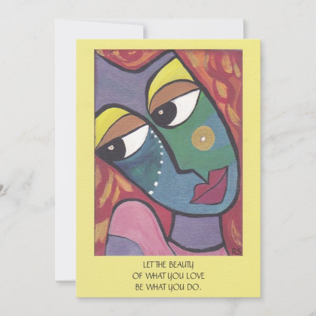 Carte d'inspiration "Beauté" Femmes d'esprit (Devant)