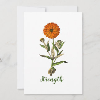 Carte d'inspiration personnalisée Marigold Strengt