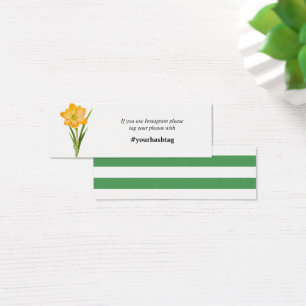 Carte d'instagram Fleur JAUNE à la mode Mini