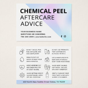 Carte d'instruction de post-soins d'injection Boto