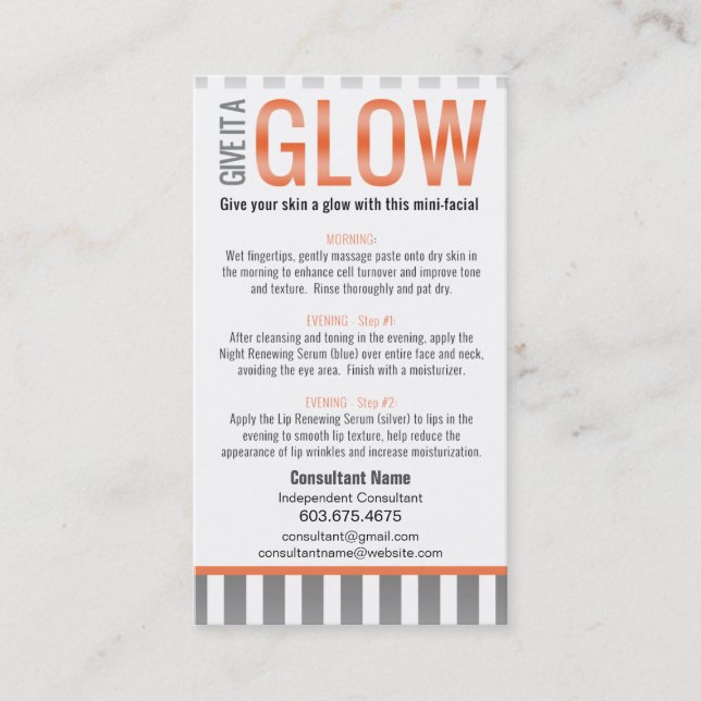 Carte d'instruction Mini-Faciale - AIMEZ VOTRE (Devant)