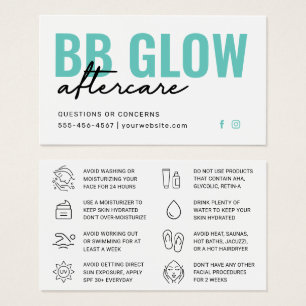 Carte d'instruction Mint BB Glow After Care