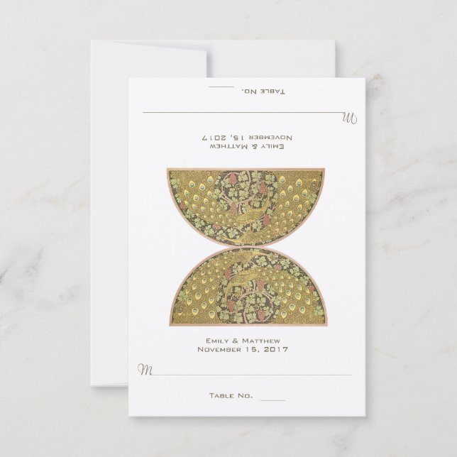 Carte d'intervention Arch Art Nouveau Vineyard Pea (Devant)