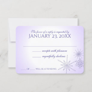 Carte d'intervention Mariage violet de gemmes de n