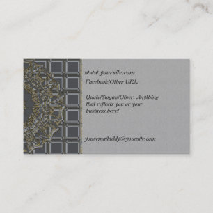 Carte d'introduction en argent Mandala