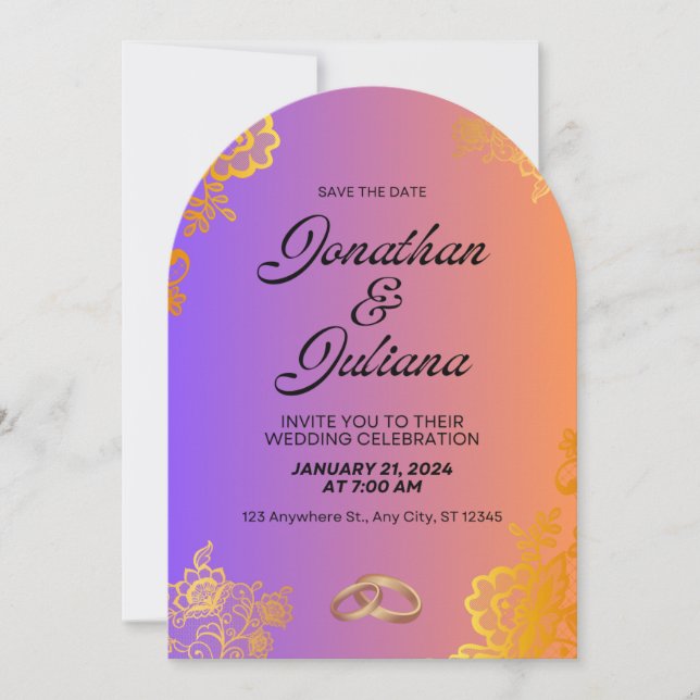 carte d'invitation (Devant)